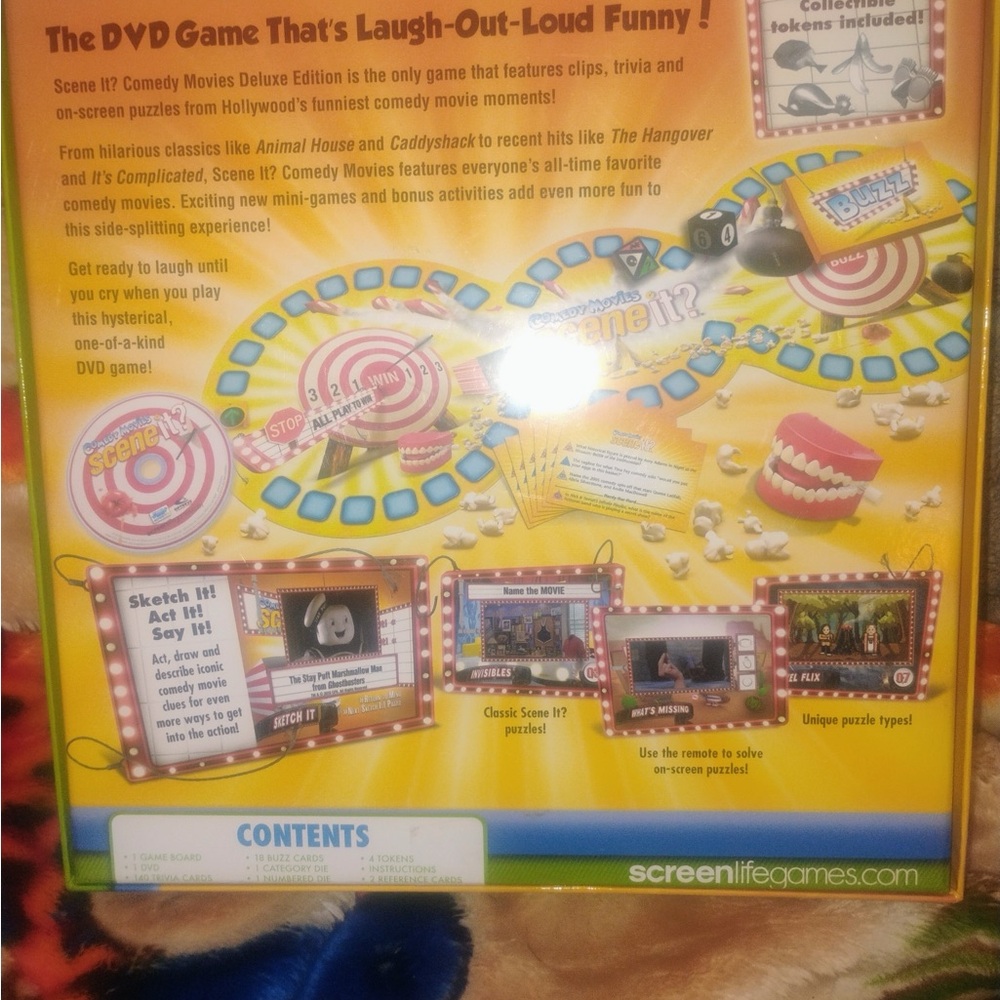 Kohl's Scene It? Comedy Movies Game - Yellow and Blue - Picture 2 of 4